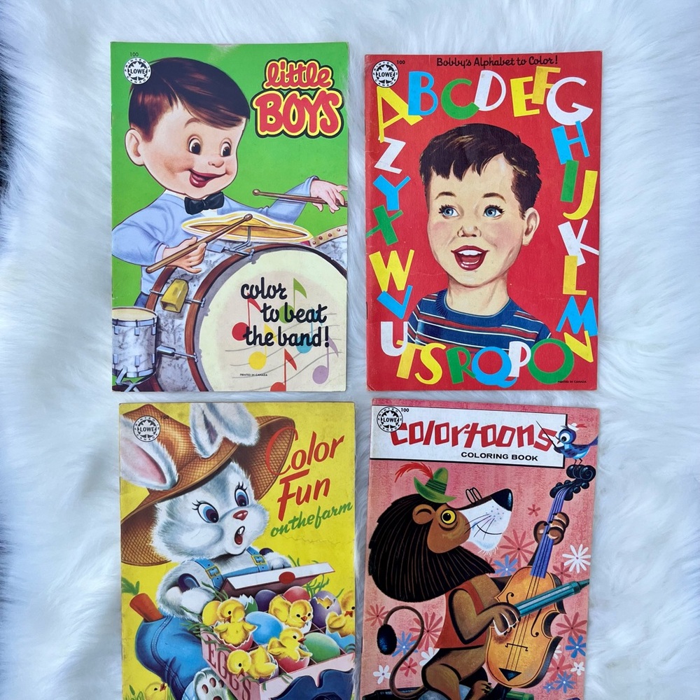 Vintage Colouring Books - Samuel Lowe Company of Canada Colouring Books - MCM